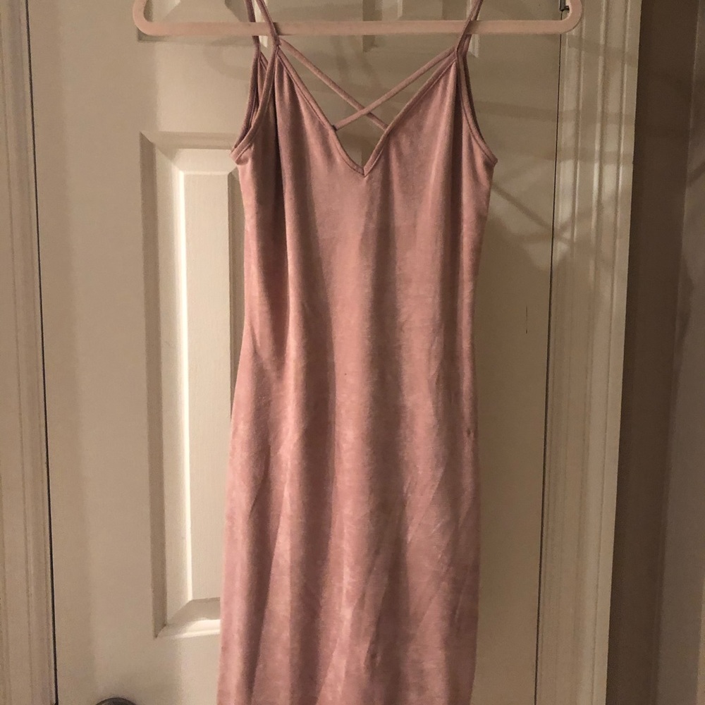 Cross-Cross Velvet Dress